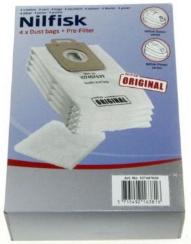 Dammsugarpåsar Nilfisk 4-pack