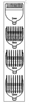 Trimmerkam 4 styck