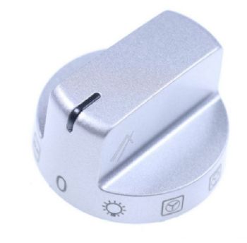 Funktionsvred ugn silver