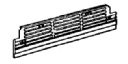 Ventilationsgaller vitt